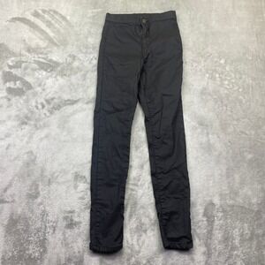 Topshop Joni Black High Waisted Skinny Jeans Sz 26 Fits 22" Grunge 02W04TBLK